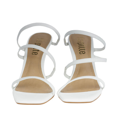 Chloe Sandal White Triangle Heel