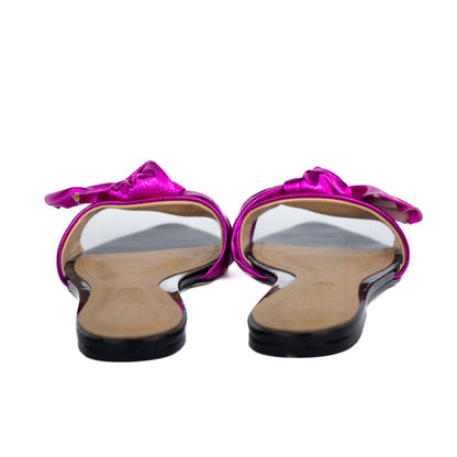 Anne Flat Sandal Metalic Pink