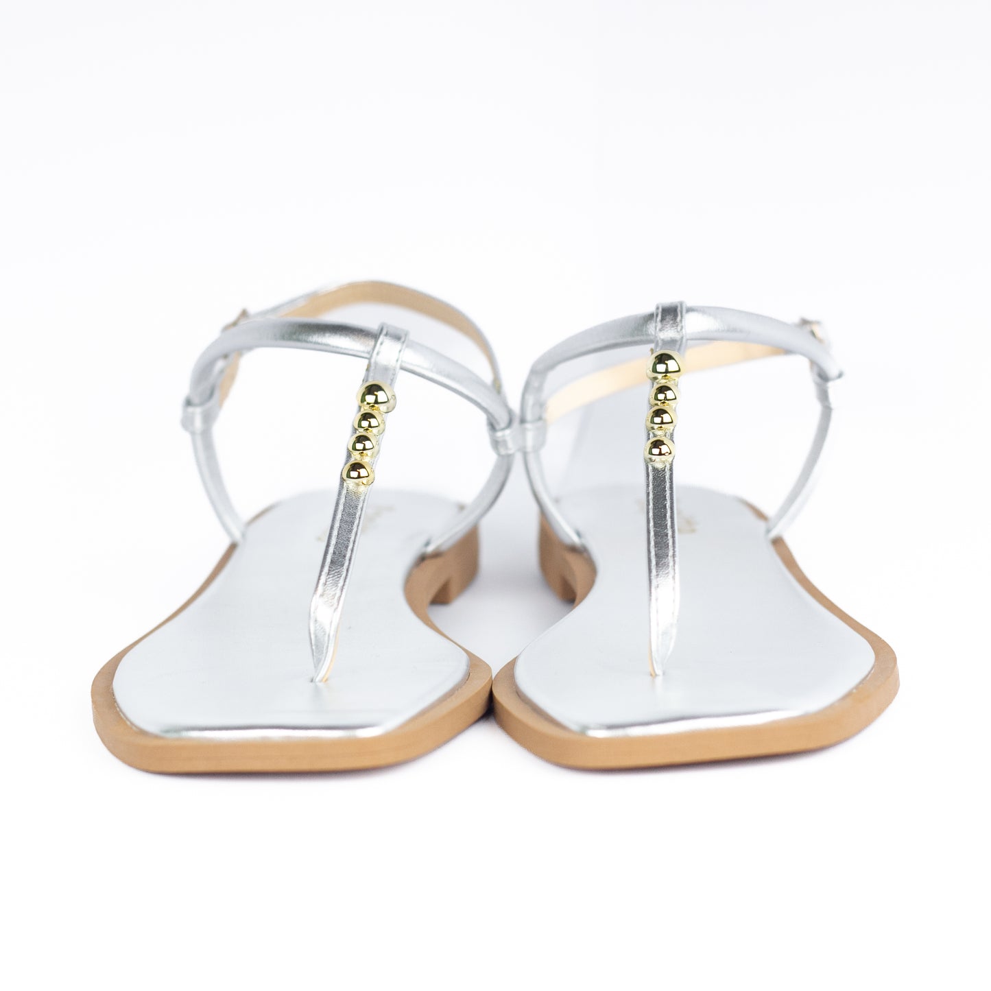 Maya Flat Sandal Silver