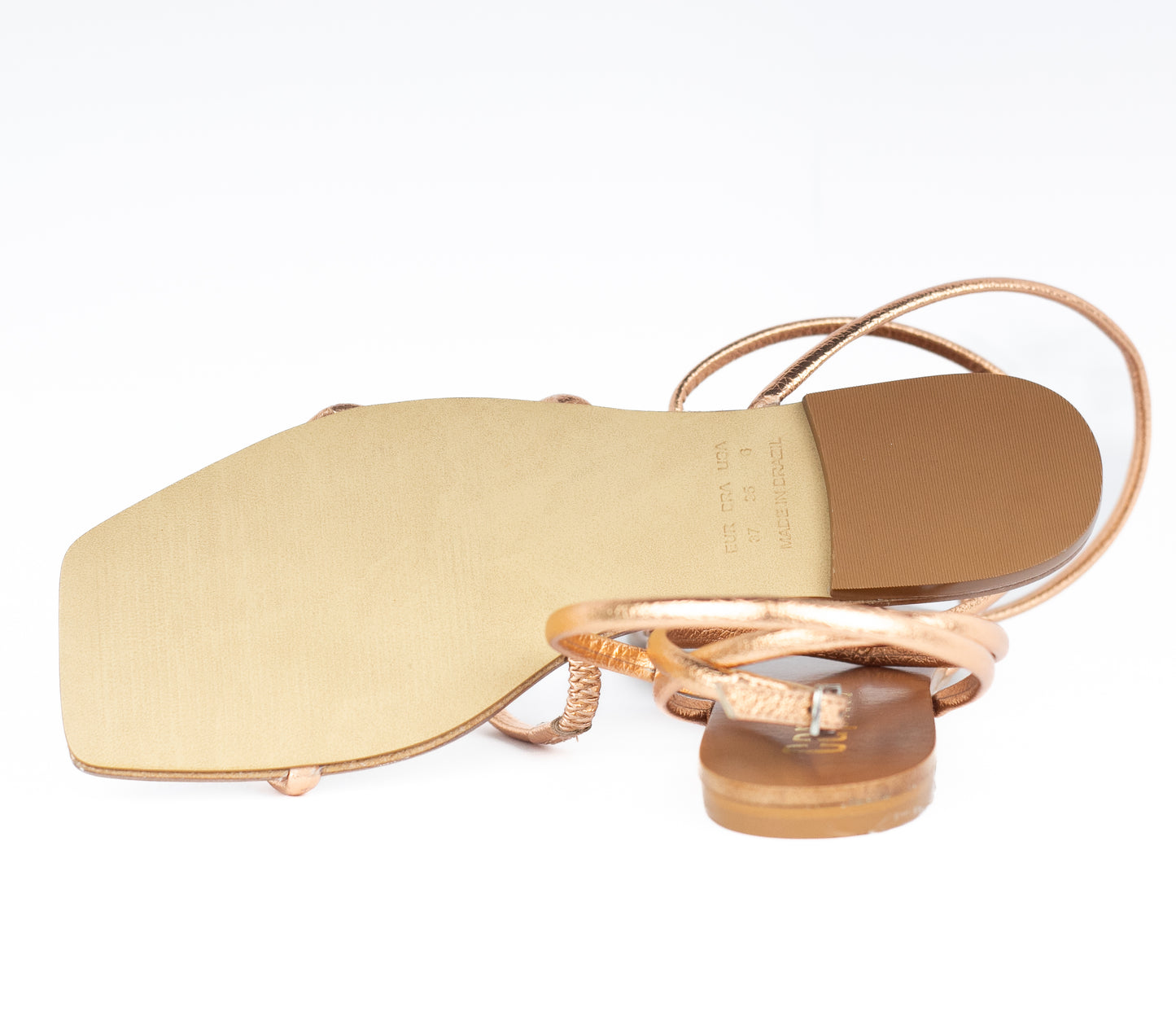 Lauren Flat Sandal Rose Gold