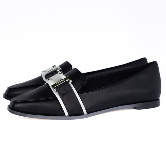 Jade Loafer Black and White